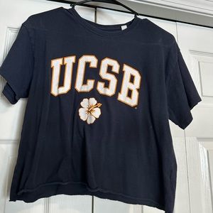 UCSB Navy Cropped Tee